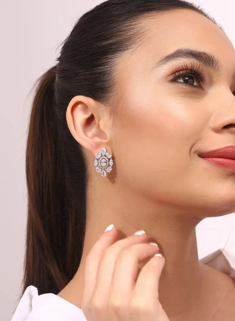 Priyaasi Floral Studs Earrings