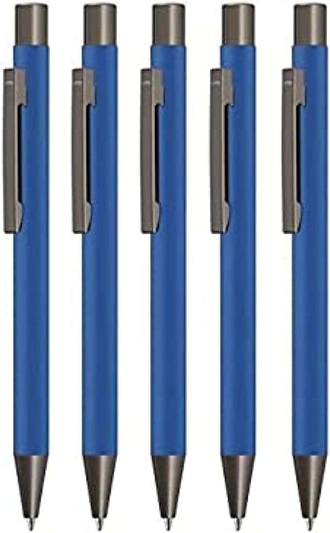 UMA Retractable Ballpoint Pen - Navy Blue - Image 1