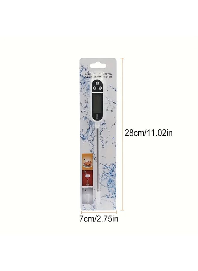 Digital Thermometer Instant Read 0 1C Accuracy C F Display For Meat BBQ Milk Water - Image 2