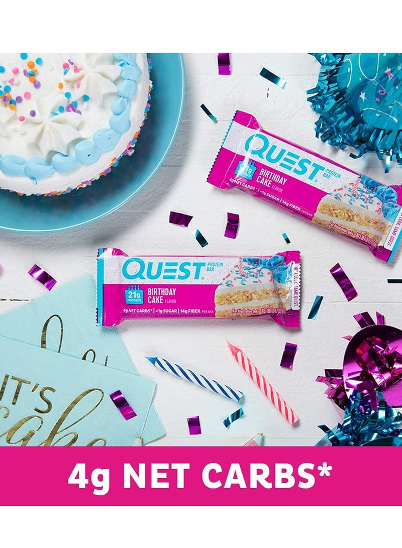 Quest Protein Bar Birthday Cake, 60g, Single Serving - Image 2