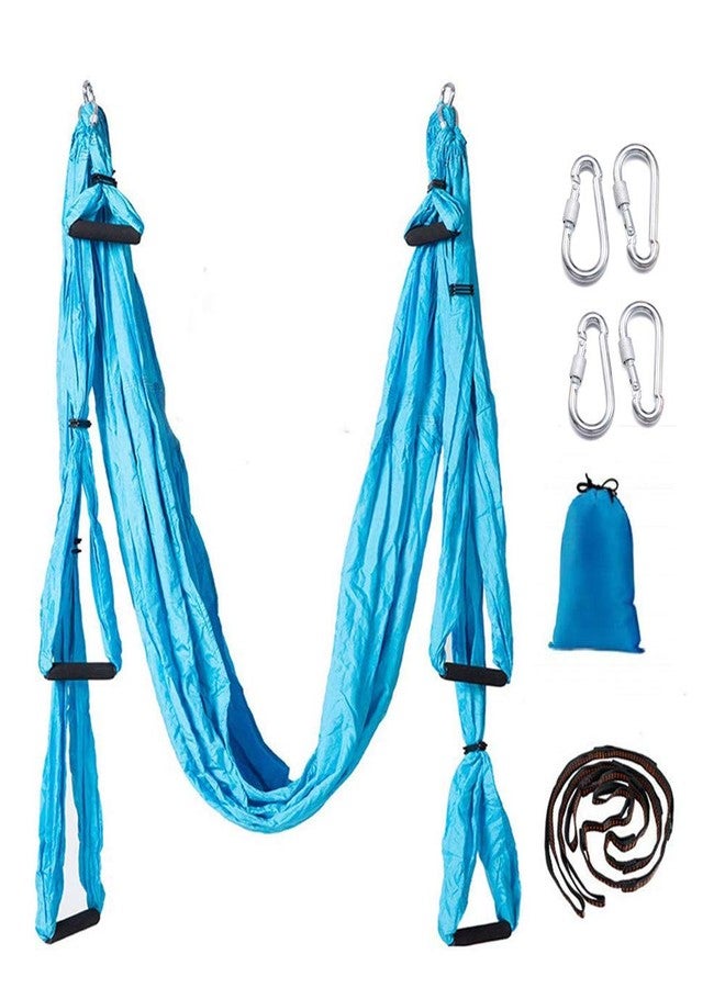 Ovyuzhen Aerial Yoga Hammock,Ultra Strong Yoga Swings Set Trapeze Extension,Antigravity Ceiling Hanging Sling Inversion Exercises - Image 1