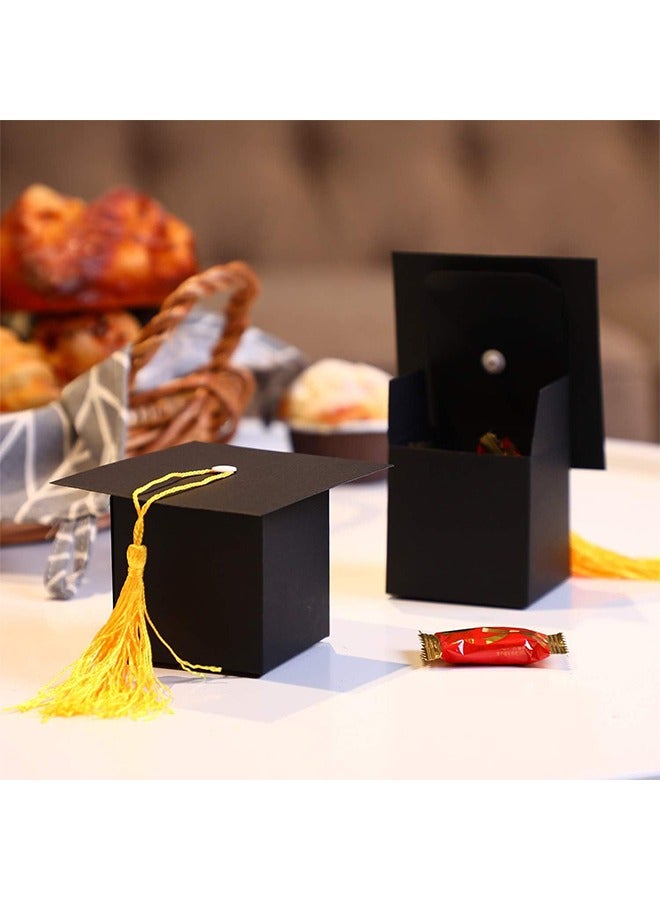 20 عبوة من قبعة التخرج صندوق الحلوى صندوق هدايا التخرج مع هامش لمستلزمات حفلات التخرج هدايا تذكارية من الشوكولاتة الحلوى - Image 5