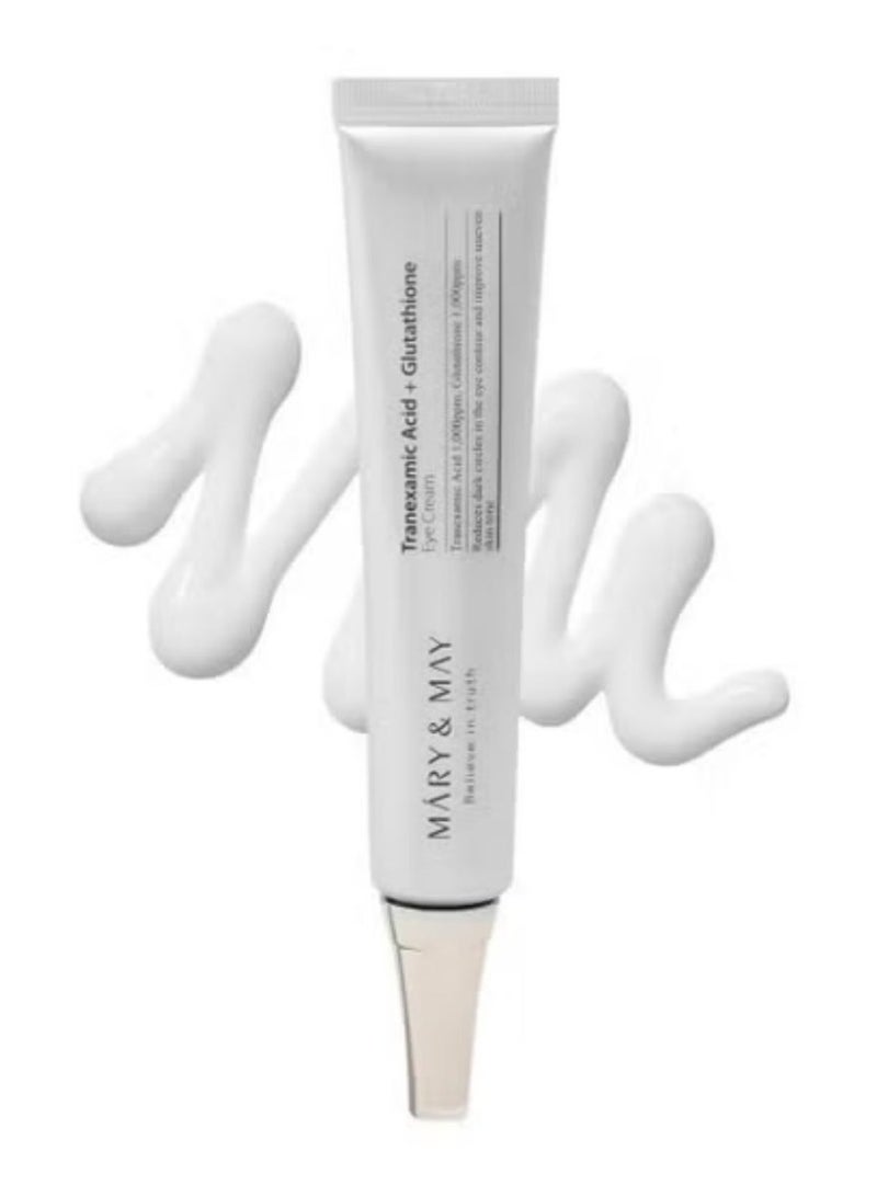 Mary Meyer Tranexamic Acid Glutathione Eye Cream Brightening Hydrating Eye Care Cream Fades Dark Circles Smooths Fine Lines Vegan Cruelty Free Korean Skin Care 30g - Image 2