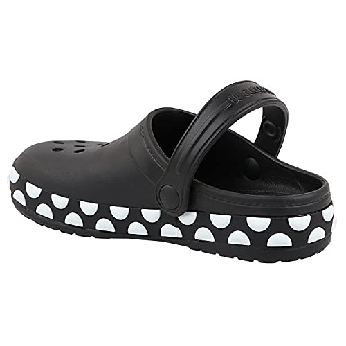 NEOZ Casual Slingback Clogs for Kids with Soft Sole | Slip-On Breathable, Lightweight | Comfortable & Durable | Stylish Indoor & Outdoor Sandals Clogs for Kids, K-GEMS-NERO_3 - Image 5