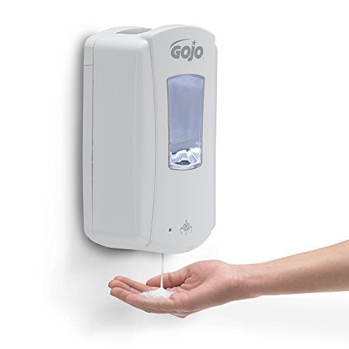 GOJO LTX-12 Touch-Free Foam Hand Soap Dispenser, White, for 1200 mL GOJO LTX-12 Hand Soap Refills (Pack of 1) - 1980-01 - Image 3