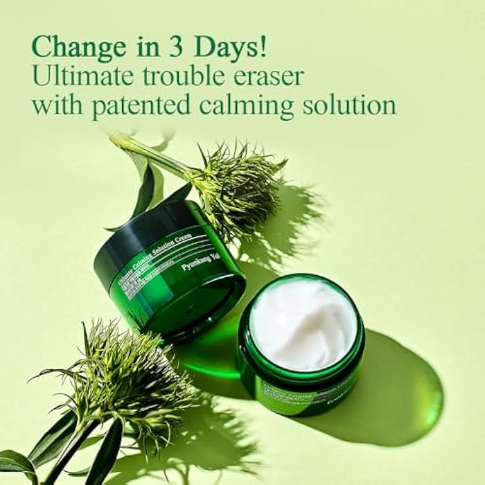Pyunkang Yul PKY Ultimate Calming Solution Cream for Sensitive Skin with Patented Ingredients, Moisturizer Intensely Calms & Soothes Redness with Cica & Tea Tree, Korean Skincare (1.01 Fl. Oz, 30ml) - Image 3