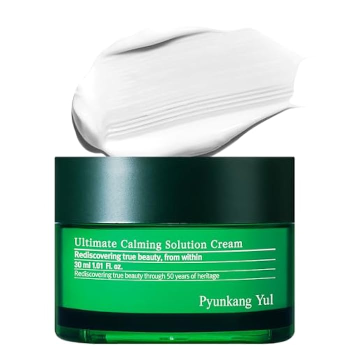 Pyunkang Yul PKY Ultimate Calming Solution Cream for Sensitive Skin with Patented Ingredients, Moisturizer Intensely Calms & Soothes Redness with Cica & Tea Tree, Korean Skincare (1.01 Fl. Oz, 30ml) - Image 1