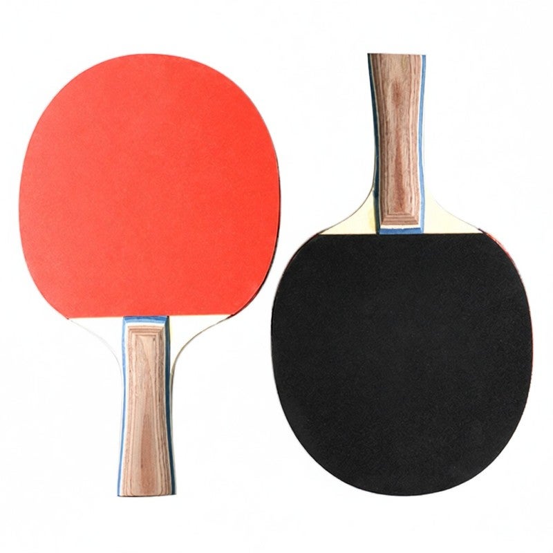 Leijiaer Table Tennis Rackets 2 Pack With 3 Ping Pong Balls - Durable Wood Handles Soft Spongy Rubber Surfaces for Home School Sports Club Fun Play - Image 4