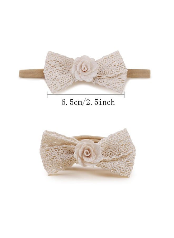 BFNAAgirl New Model Baby Girl Nylon Headbands Nylon Flower Elastic Hairbands 3pcs Hair Accessories Gift for Newborn Infant Toddlers (BF-Z38) - Image 3
