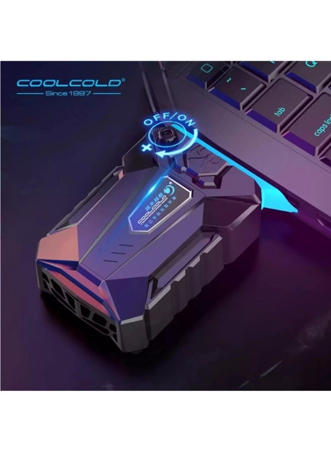 COOLCOLD K27 Ice Magic 3 Mini Laptop Cooling Fan USB Plug Exhaust Fan Speed Adjustable Notebook cooler Lighted - Image 5