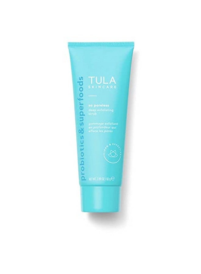 TULA Skin Care So Poreless Exfoliating Blackhead Scrub ; Powerful And Gentle Exfoliation Refreshing And Smoothing Contains Probiotic Extracts Volcanic Sand Pink Salt And Witch Hazel ; 82 G - Image 1