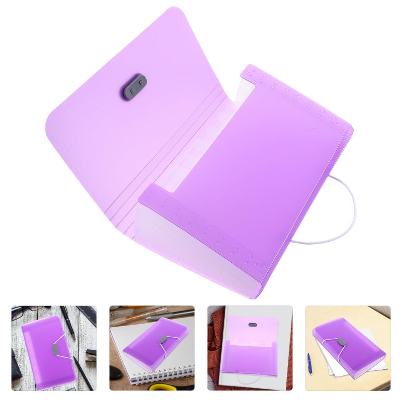 A6 Expanding File Folder 13 Pocket Accordion Document Organizer Receipt Storage Bag - Image 5