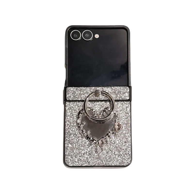 غطاء واقي | Silver PC | لـ Samsung Galaxy Z Flip 5 | بريق فضي - Image 5