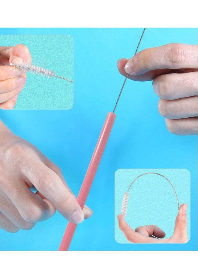 Mason Jar Lids with Straw Hole/Plastic Straws/Silicone Stoppers/Silicone Rings/Cleaning Brush, BPA Free Plastic Canning Lids, Great for Drinking & Food Storage(26 Pack)  - Image 4
