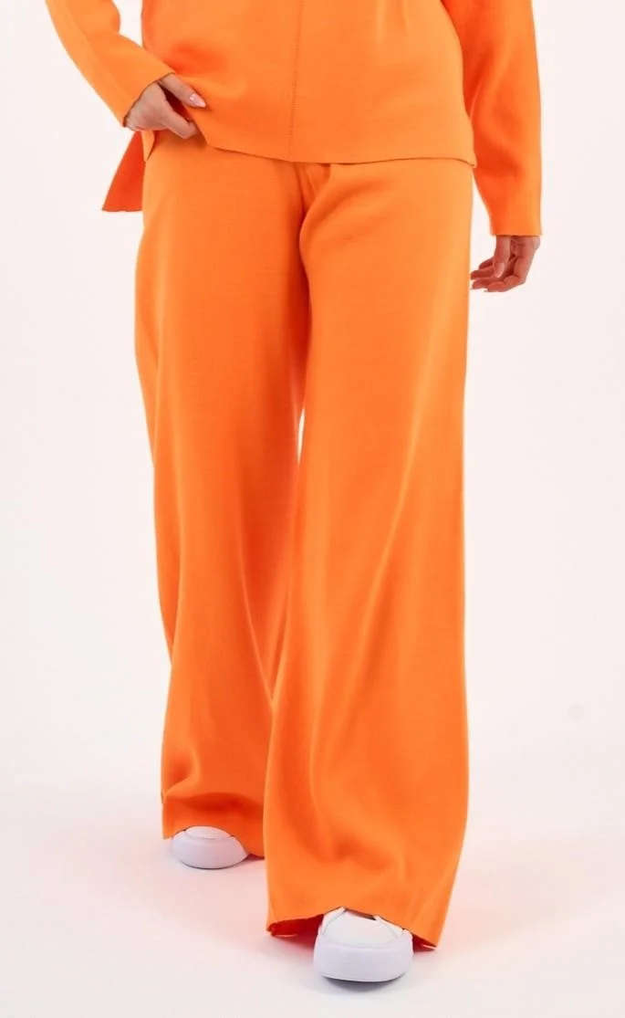 الكسندر جاردي Elastic Waist Wide Leg Knitted Trousers (A90944-S-ALT)