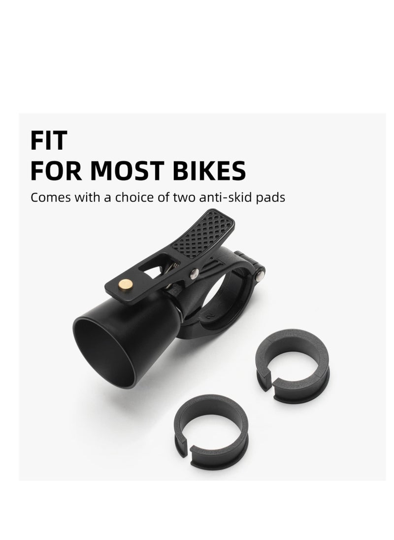 Excefore Classic Bike Bell, Bicycle Bell for Handlebars, Clear & Long Sound Ringer, Suitable for Mountain Bike, Scooter (Black）  - Image 3