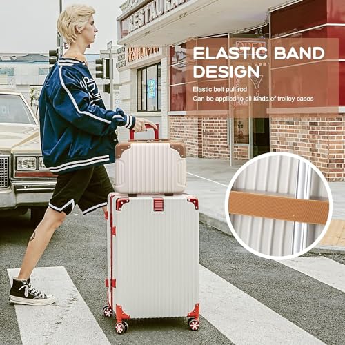 Gvnd Hard Shell Makeup Case for Travel Hand Luggage Portable Carrying Makeup or Cosmetic Bag Storage Organizer Vanity Box Mini Suitcase 14'' for Women, Girls & Bride - Image 3