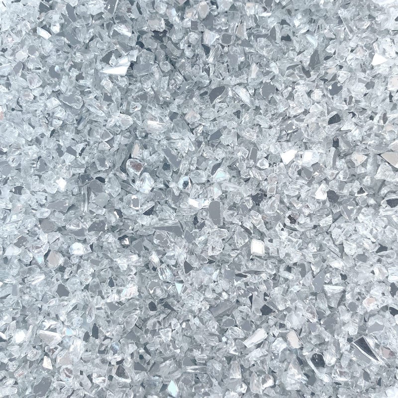 Jeejunye Jeejunye 2lb910g Crushed Mirror Glass for Crafts 68mm Resin Glue Art Decorative DIY Crushed Mirror Pieces 