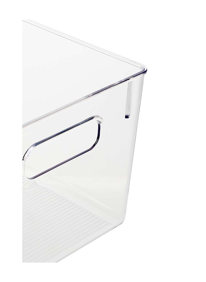 Noon East 2 Pieces Clear Square Storage Bins With Handles – Bpa-Free, Heavy-Duty 10Kg Capacity, Multi-Purpose Organizer For Pantry, Closet, Laundry Room, Kitchen, Bathroom,Under Sink Organization - Image 5