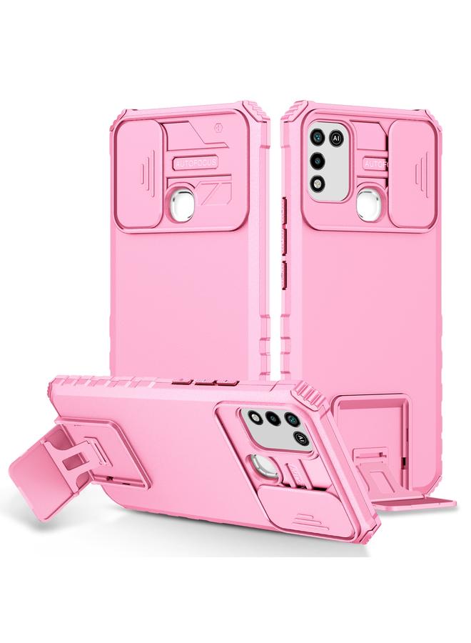 S-TOP Case For Infinix Hot 10 Play/11 Play Stereoscopic Holder Sliding Camshield Phone Case - Image 1