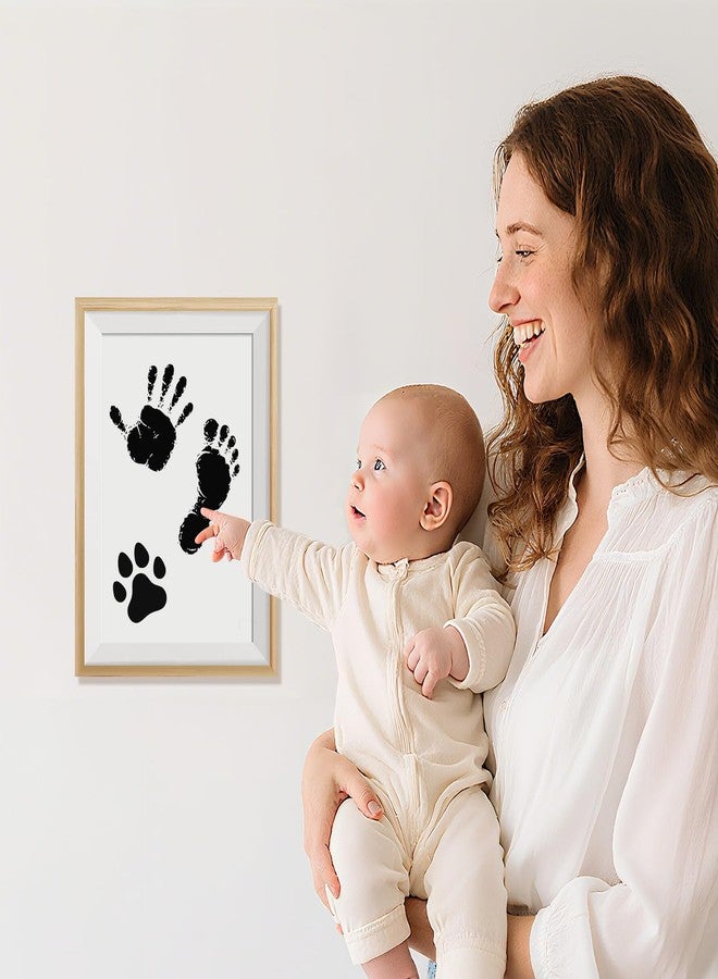 VidwanHome 2 Pack Jumbo Baby Hand and Footprint Kit– Inkless Clean Touch Ink Pad for Keepsake Footprints, Paw Prints, Mess-Free Ink Pad for Newborns and Pets with 8 White Cards（Jet Black） - Image 4