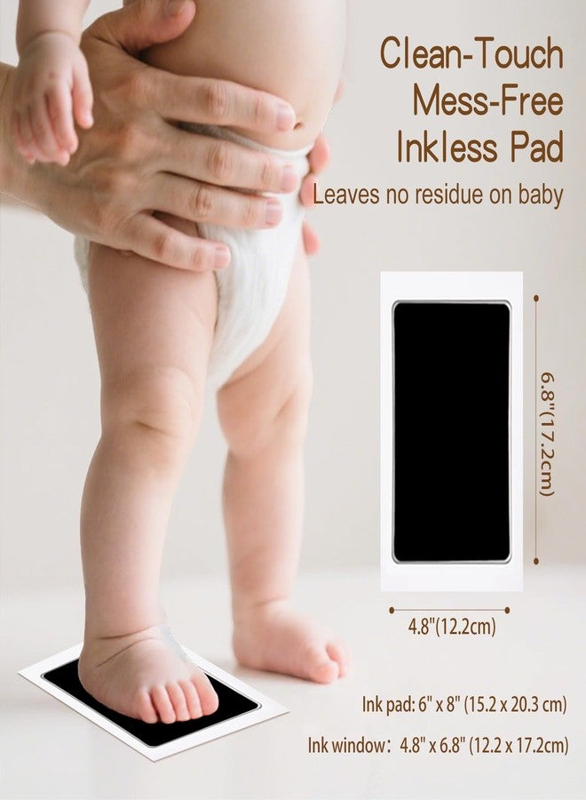 VidwanHome 2 Pack Jumbo Baby Hand and Footprint Kit– Inkless Clean Touch Ink Pad for Keepsake Footprints, Paw Prints, Mess-Free Ink Pad for Newborns and Pets with 8 White Cards（Jet Black） - Image 3