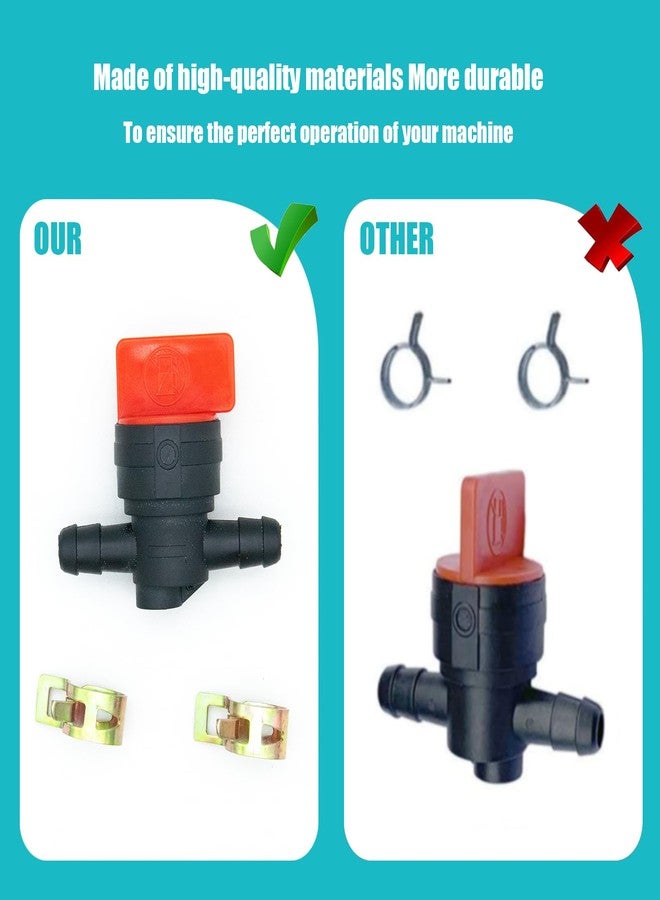 Bopurtotly 698183 494768 1/4" Fuel Shut Off Valve with clamp Replacement for Murray Toro Lawn Tractor - Image 3