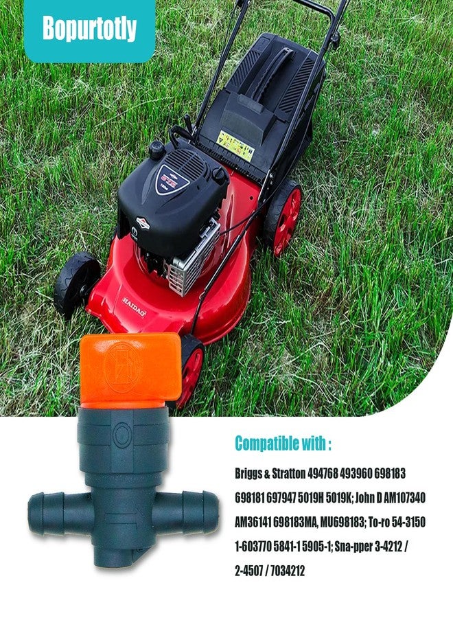 Bopurtotly 698183 494768 1/4" Fuel Shut Off Valve with clamp Replacement for Murray Toro Lawn Tractor - Image 5