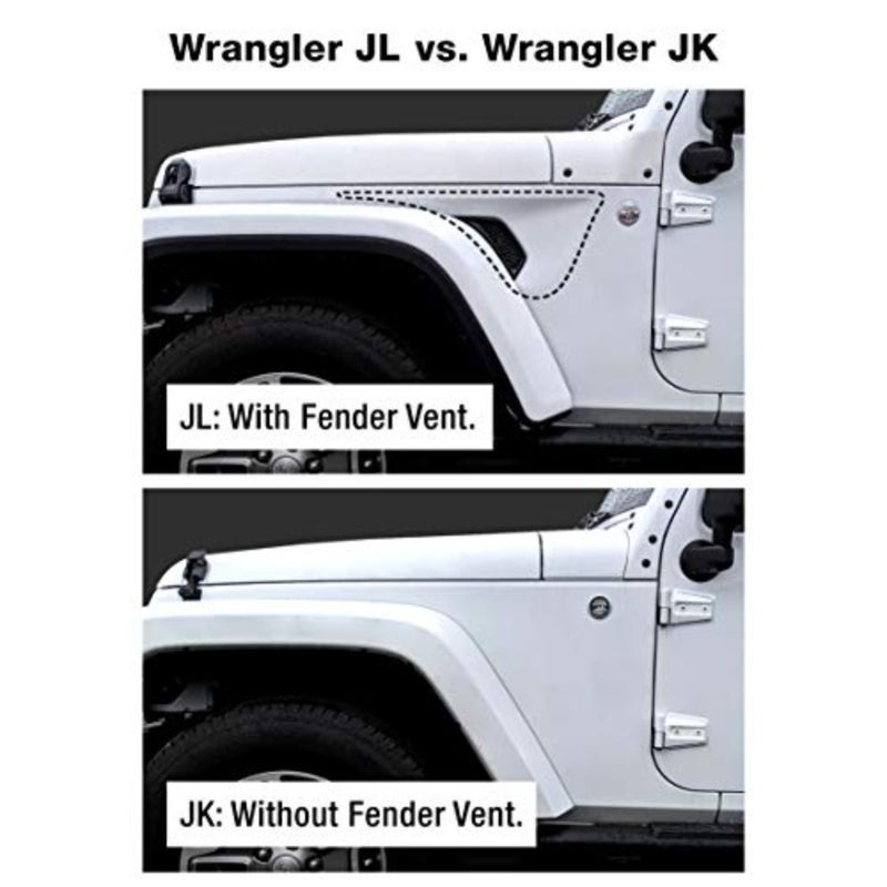 TG-TG7J83338 Tail Light Guards Covers Compatible with 2007-2018 Jeep Wrangler JK Not for JL Textured Black Cast Aluminum Alloy Powder Coated - Image 2