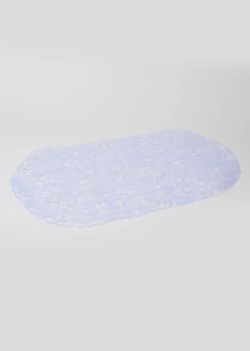 Matalan Pebble Rubber Shower Mat (54cm x 53cm) Blue
