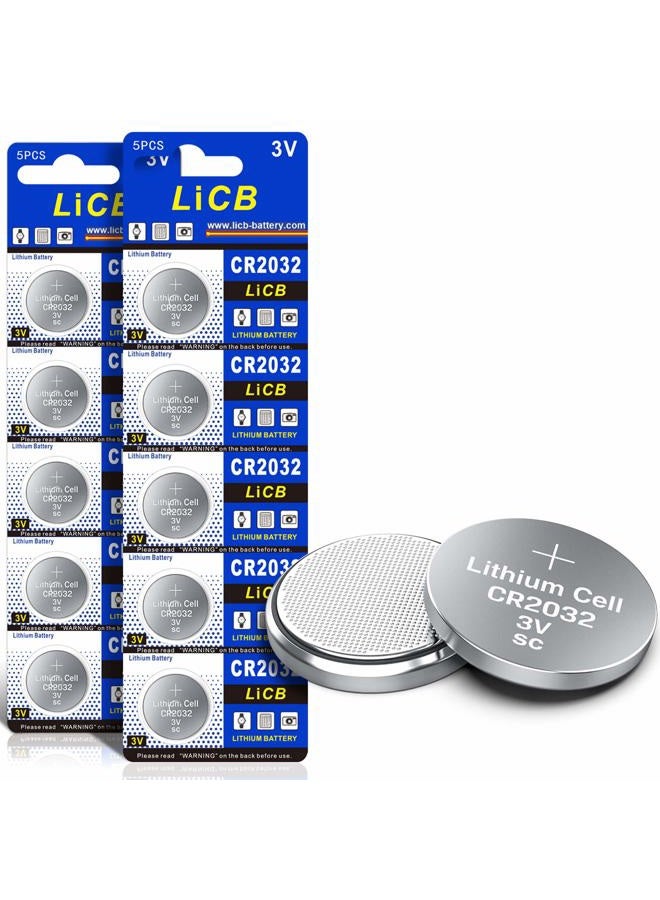 LiCB CR2032 3V Lithium Battery(10-Pack) - Image 1