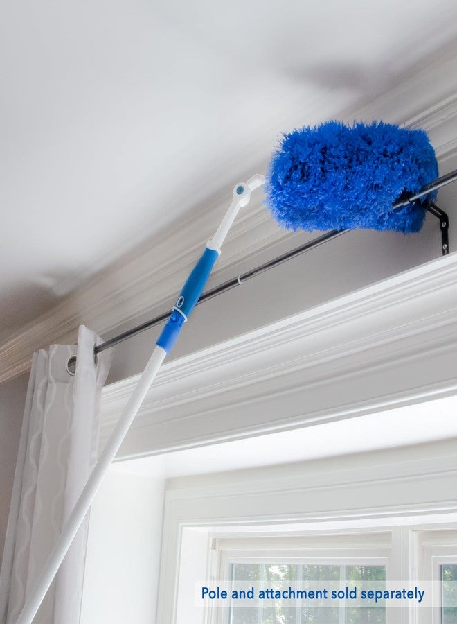 Unger Connect and Clean Microfiber Duster with Pivoting Handle, Dusters for Cleaning, Compatible with Telescopic Poles, Dusting Tools, Cleaner Tool for Windows, TVs, Moldings, Cupboards, Cabinets - Image 2