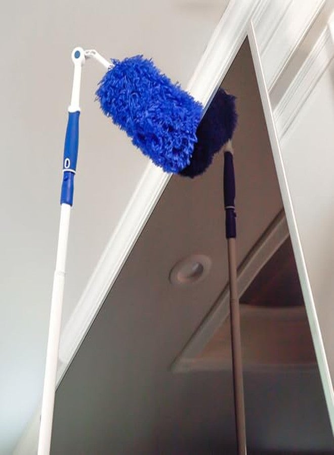 Unger Connect and Clean Microfiber Duster with Pivoting Handle, Dusters for Cleaning, Compatible with Telescopic Poles, Dusting Tools, Cleaner Tool for Windows, TVs, Moldings, Cupboards, Cabinets - Image 5