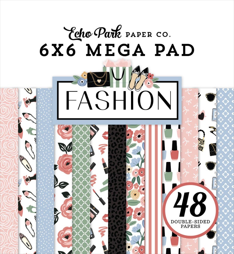 Echo Park Paper Fashion Cardmakers 6X6 Mega Pad Various