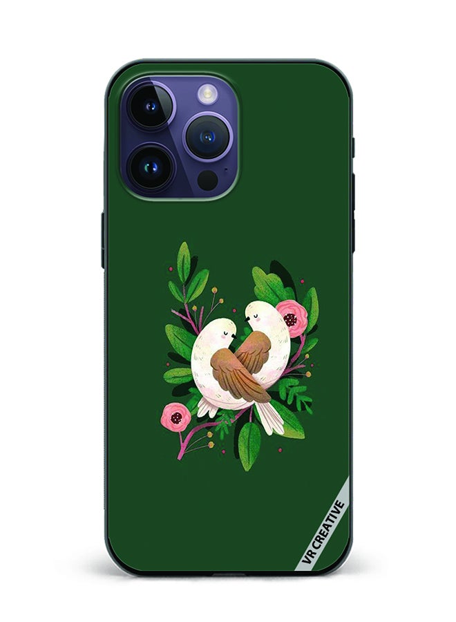 VR CREATIVE Protective Case Cover For Apple iPhone 16 Pro Max Birds Design Multicolour