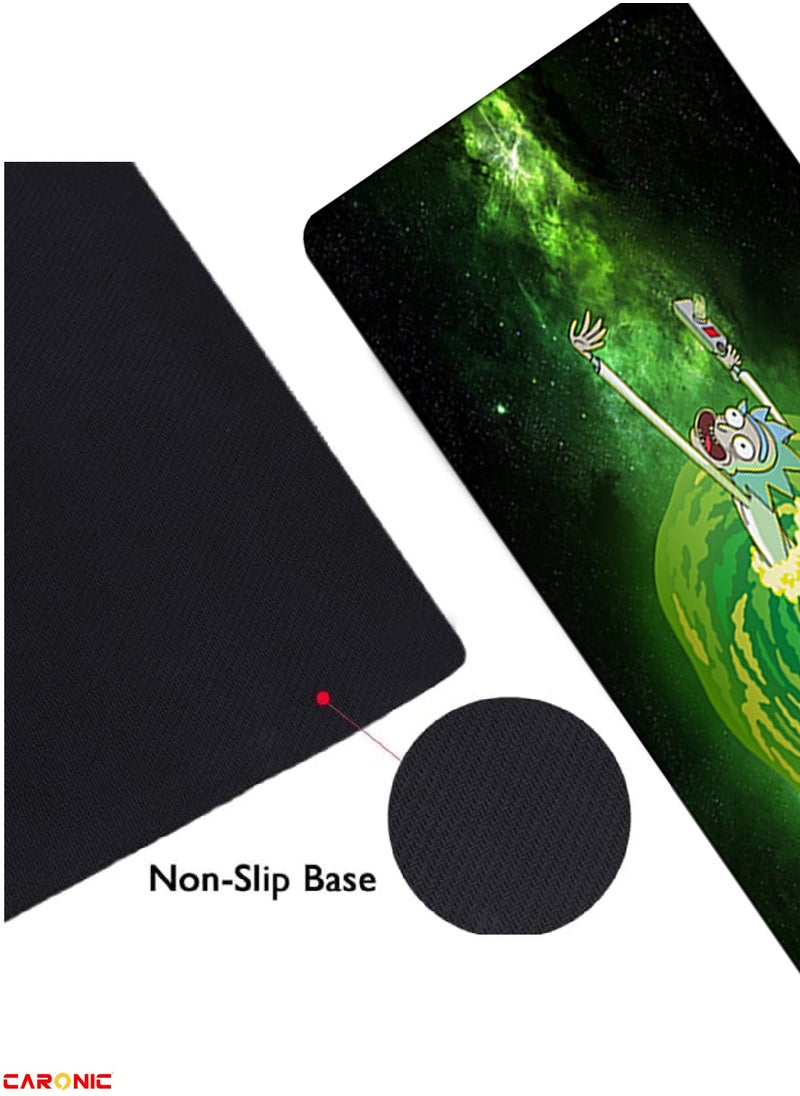 Large Gaming Mouse Pad with Superior Micro Weave Cloth Extended Desk Mousepad with Stitched Edges Non-Slip Base Water Resist Keyboard Pad For Gamer And Office Home  Carl M1241