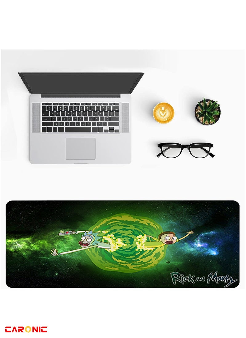 Large Gaming Mouse Pad with Superior Micro Weave Cloth Extended Desk Mousepad with Stitched Edges Non-Slip Base Water Resist Keyboard Pad For Gamer And Office Home  Carl M1241