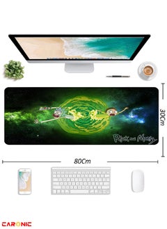 CARONIC Large Gaming Mouse Pad with Superior Micro Weave Cloth Extended Desk Mousepad with Stitched Edges Non-Slip Base Water Resist Keyboard Pad For Gamer And Office Home  Carl M1241  - Image 3