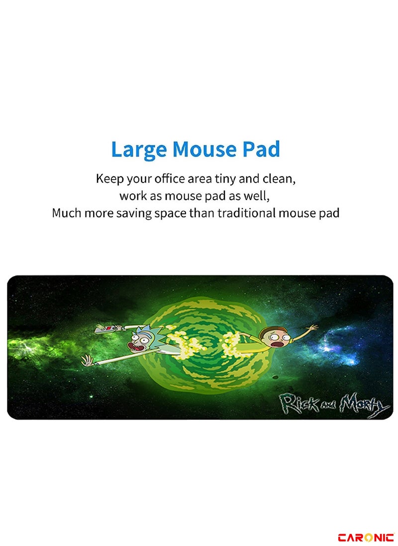 Large Gaming Mouse Pad with Superior Micro Weave Cloth Extended Desk Mousepad with Stitched Edges Non-Slip Base Water Resist Keyboard Pad For Gamer And Office Home  Carl M1241