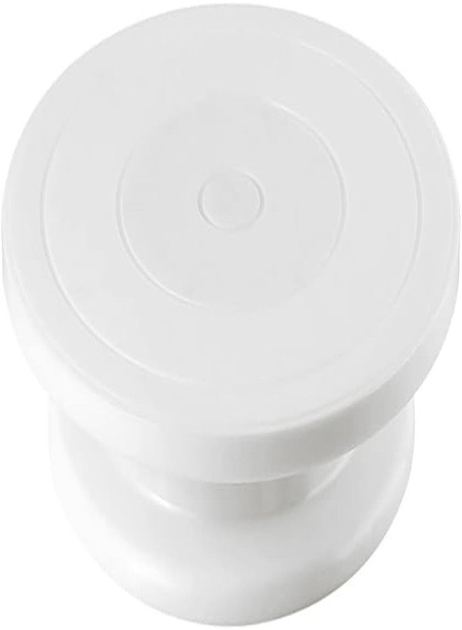 Miecux Cake Decorating Turntable,Cake Decorating Supplies With Decorating Comb/Icing Smoother(3pcs),2 Icing Spatula With Sided & Angled … (White/1pcs) - Image 1