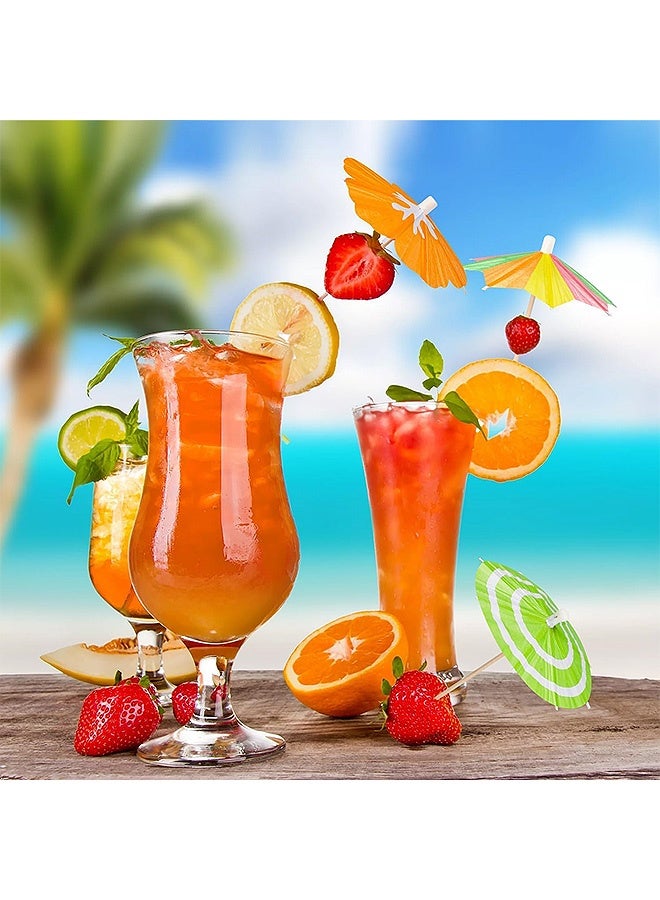 Photon مظلات زينة الكوكتيل، 50 مظلة كوكتيل للمشروبات، مظلة ورقية صغيرة للكوكتيل لديكور حفلات تيكي الاستوائية والشاطئ الهاواي وحمام السباحة وحفلات لواو وما إلى ذلك - Image 5