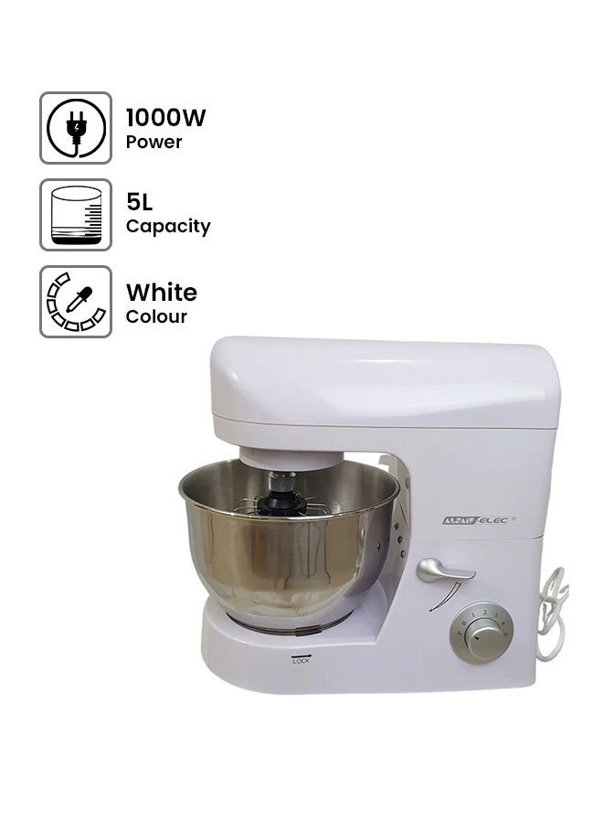 ALSAIF-ELEC Electric Professional Mixer 1000W 5 L 1000 W H87 White - Image 1