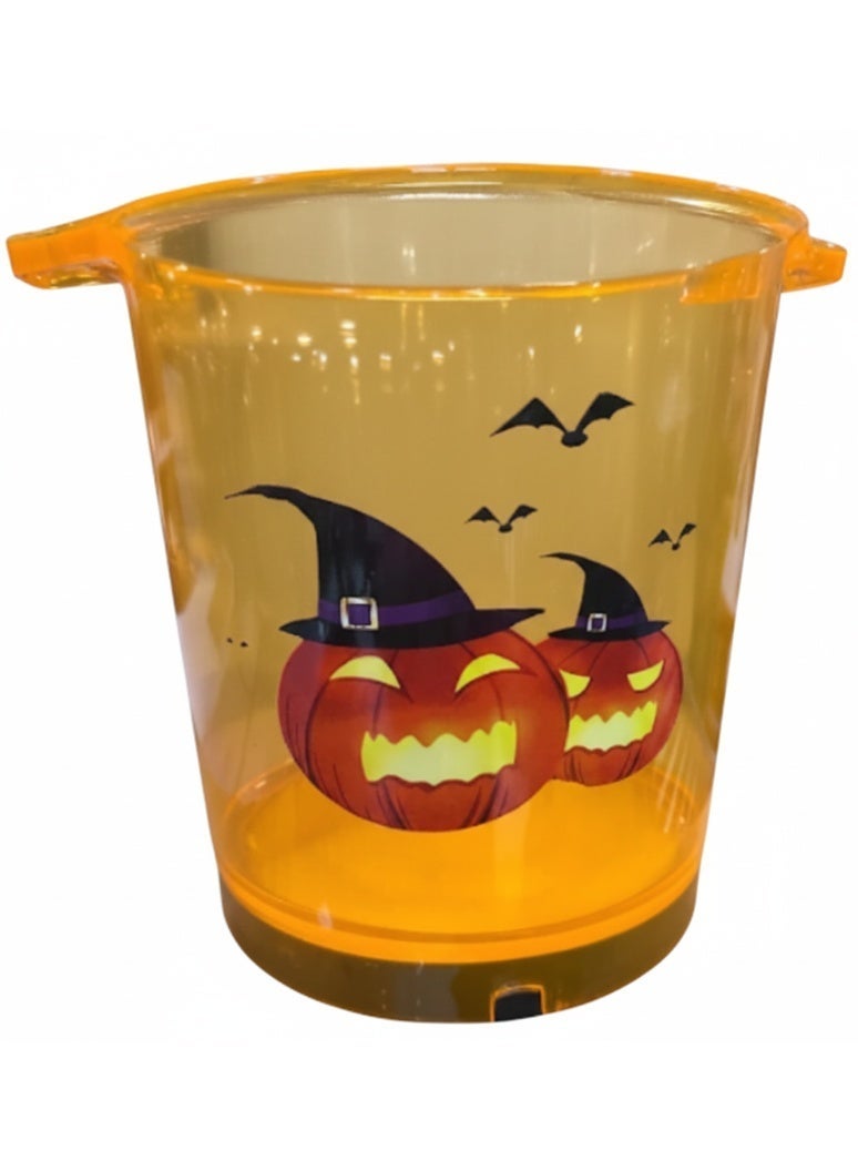 Feelings Pumpkin Bucket With Light 27Cm- Assorted - Image 3