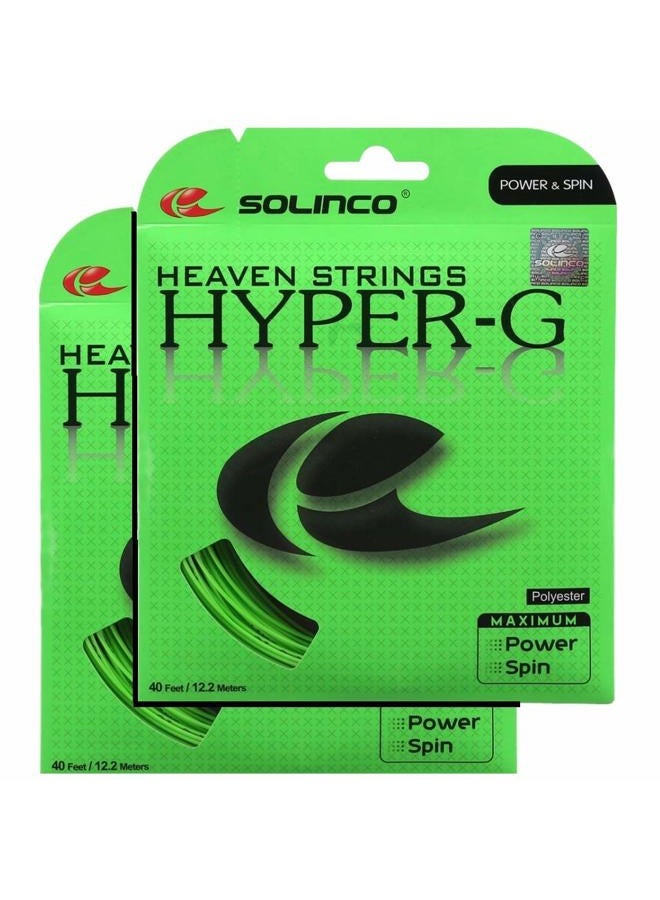 2 Packs of Hyper-G 16 g 1.30 mm Tennis String