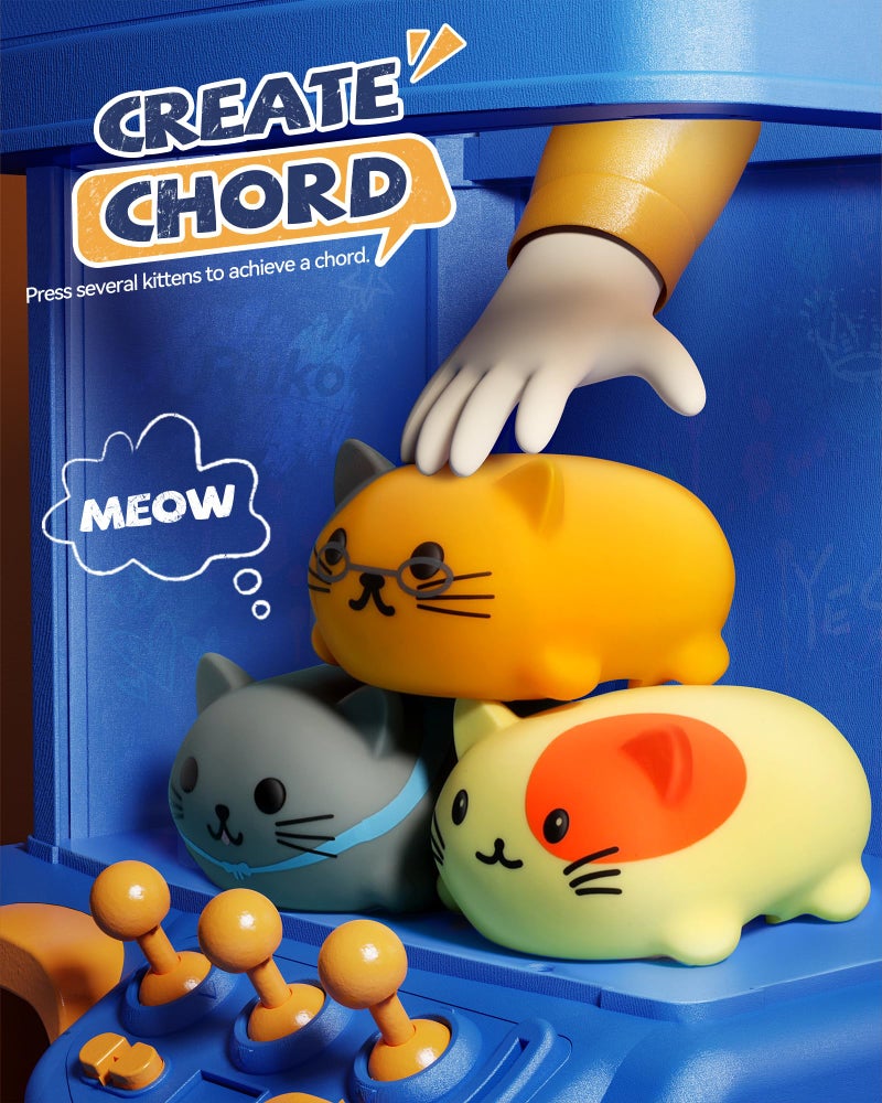 Ruko 1701 Musical Cats Piano Keyboards with Cute Meow Tone, Press Play Music Scale, Fun Music Toys for Kids, for Boys & Girls Age 3 4 5 6 7 8 9, Educational Instrument (8Pcs) - Image 4
