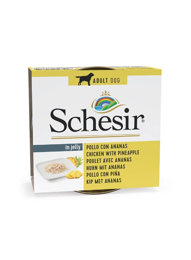 شيسر طعام الكلاب الرطب من شيسير في علبة جيلي - دجاج مع أناناس 150 جرام - Image 1