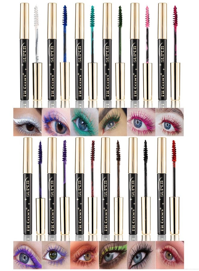 Joyeee Colored Mascara Set, 12 Colors - Waterproof & Smudgeproof Longlasting Mascara for Eyelashes, Cruelty Free Vegan Eye Makeup - Image 1