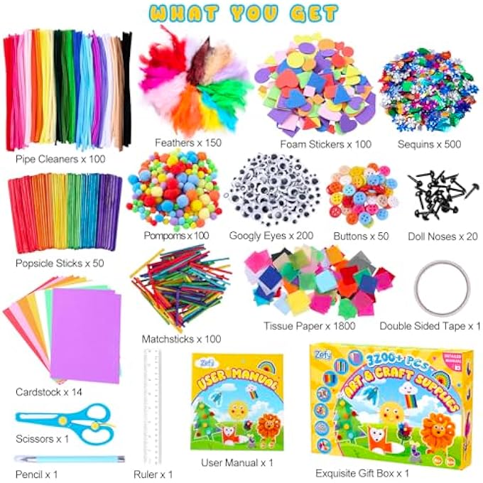 ZETY ARTS AND CRAFTS SUPPLIES KIT - Image 3