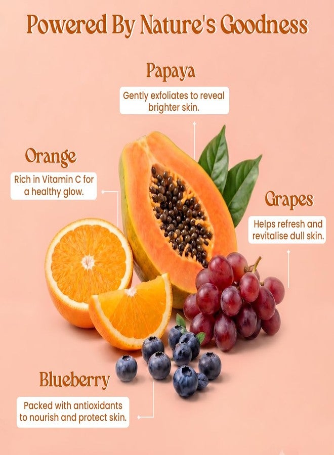 Glamveda Papaya De Pigmentation Face Scrub with Apricot | Cream-Based Exfoliating Scrub for Smooth & Refreshed Skin | 100g - Image 3