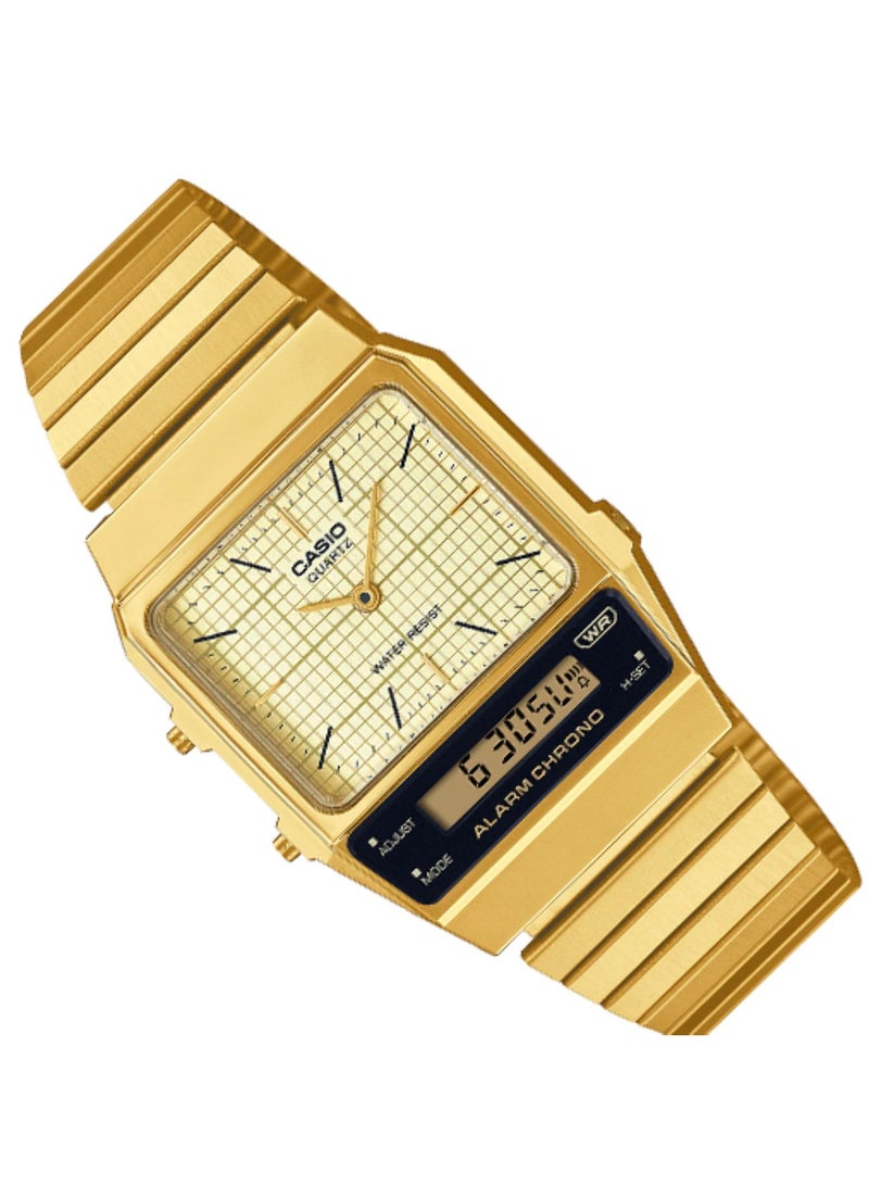 Casio Vintage AQ-800EG-9ADF Analog-Digital Stainless Steel Watch For MEN - Image 3